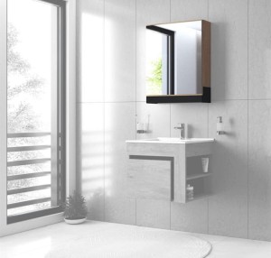 Wisząca szafka łazienkowa z lustrem 60cm