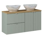 Podwójna szafka pod umywalkę mięta