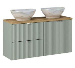 Podwójna szafka pod umywalkę mięta