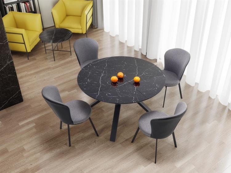 okrągły-stół-czarny-marmur