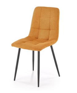 Musztardowe krzesło kuchenne loft