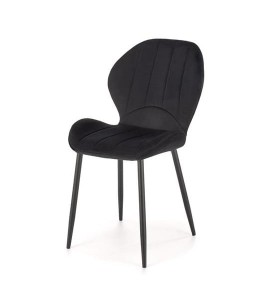 Loftowe krzesło do jadalni czerń