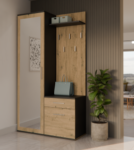 Garderoba z szafą i wieszakiem do korytarza