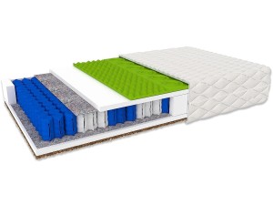 Materac kieszeniowy 120x200cm kokos, pianka HR