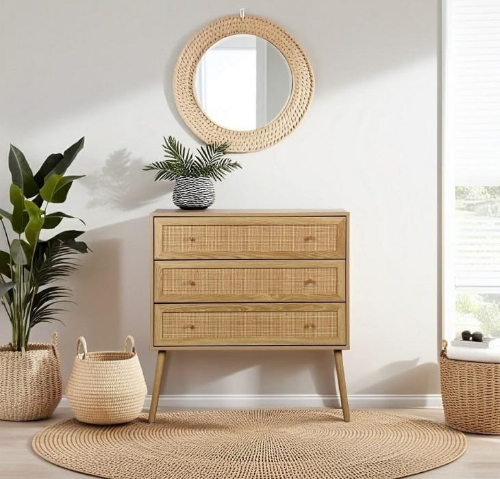 komoda-z-szufladami-w-boho-aranzacji