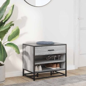 Stojak na buty szafka loft szary sonoma