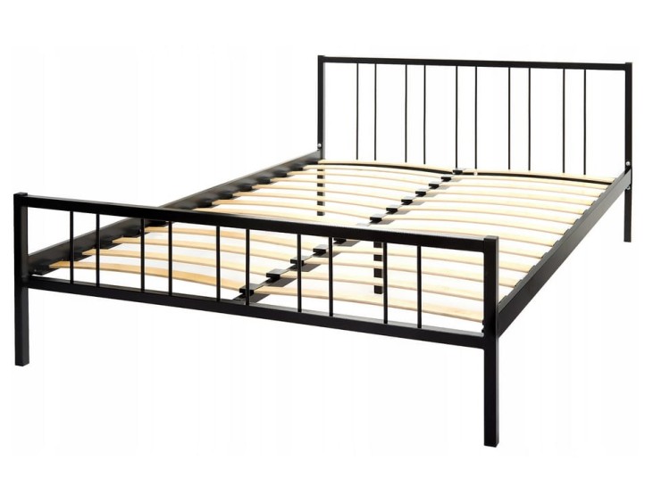 metalowa-rama-łóżka-ze-stelażem