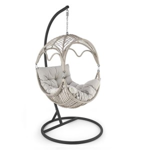 Podwieszany fotel ogrodowy z poduszką