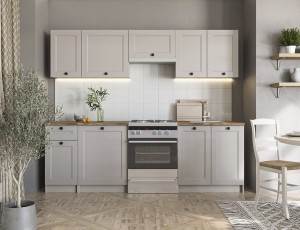 Zestaw szafek kuchennych kaszmir 240 cm