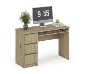 Biurko pracownicze z półką na klawiaturę