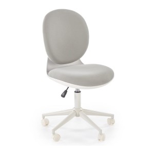 Jasnoszary fotel obrotowy dziecięcy