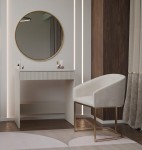 Mała toaletka z szufladami kaszmir