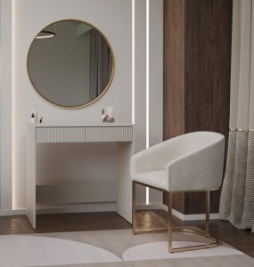 Mała toaletka z szufladami kaszmir