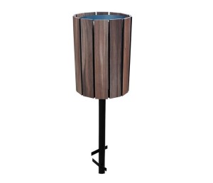 Miejski kosz na śmieci z laminatu