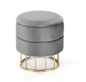 Stołek tapicerowany ze schowkiem