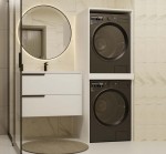 Podwójna szafka łazienkowa na pralkę i suszarkę