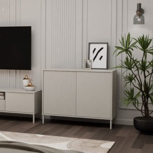 Szafka z półkami na metalowych nóżkach kaszmir 