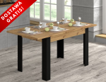 Stół rozkładany do kuchni loft 120cm artisan