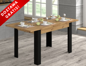 Stół rozkładany do kuchni loft 120cm artisan