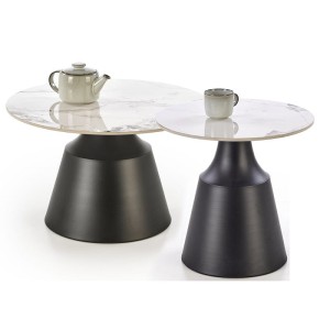 Okrągłe stoliki kawowe glam ⌀70cm