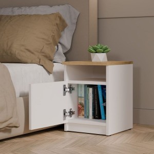 Szafka nocna w stylu scandi biała