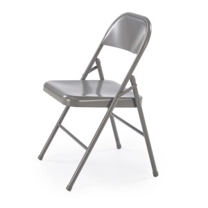 Szare składane krzesło zapasowe
