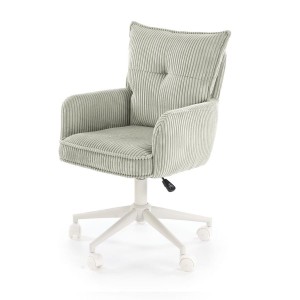 Szary fotel z podłokietnikami dla nastolatka