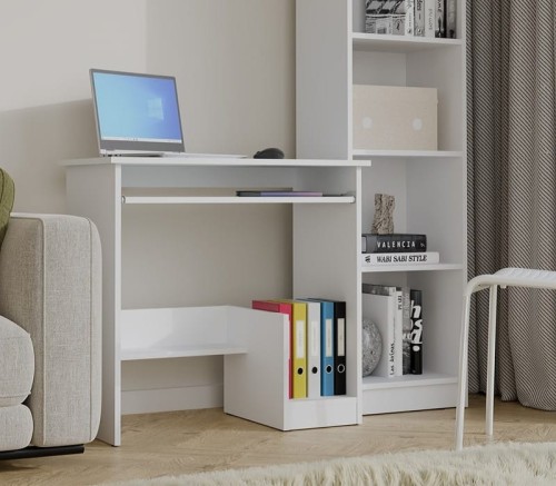 małe-biurko-komputerowe-z-półką-na-klawiaturę