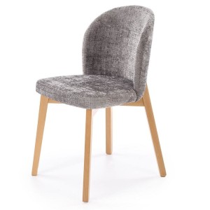 Szare drewniane krzesło do jadalni