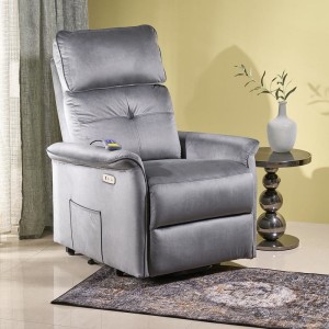 Elektrycznie rozkładany fotel masujący