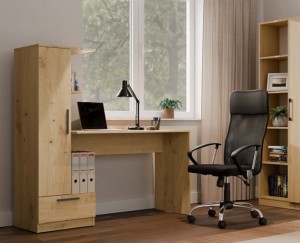 Nowoczesne biurko z szafką i szufladą
