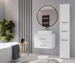 Mała wisząca szafka pod umywalkę 60 cm