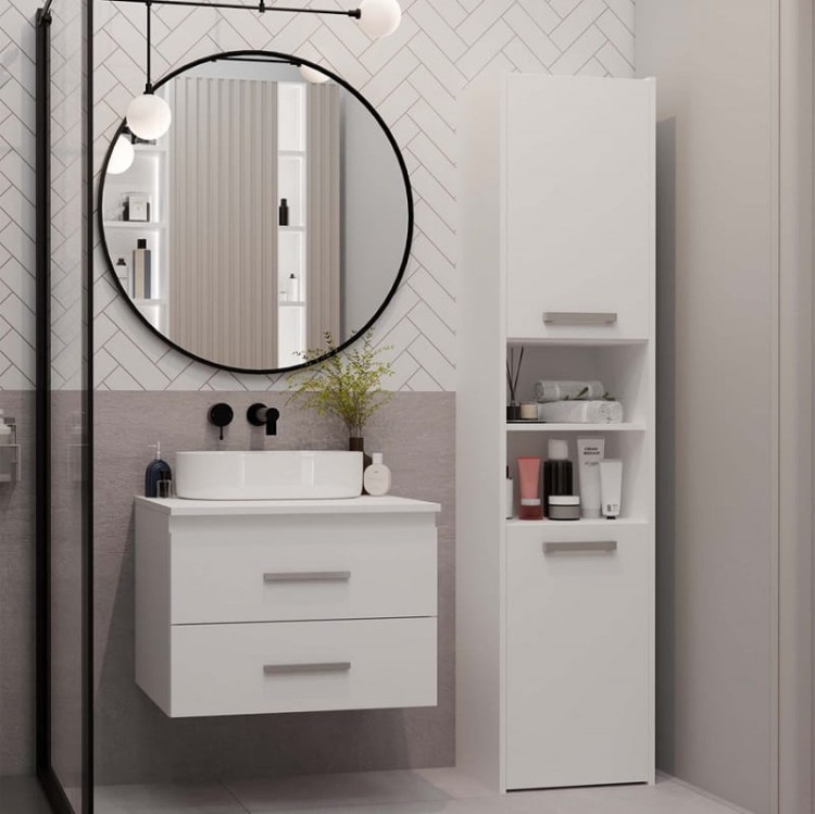 szafka-z-szufladami-w-aranżacji-ze-słupkiem