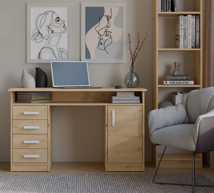 kompaktowe-biurko-z-szufladami-i-półką