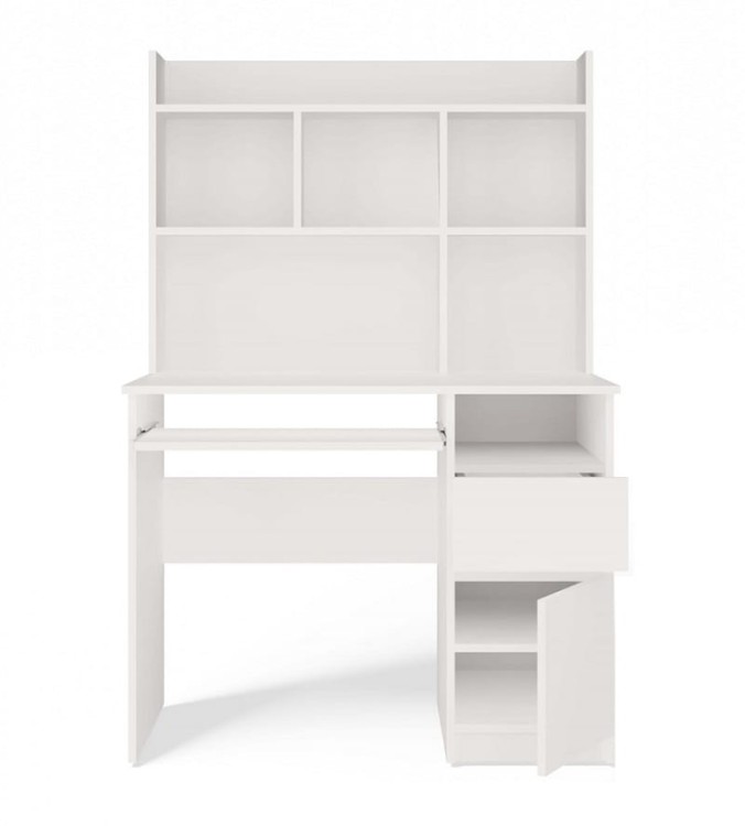 białe-biurko-z-szafką-i-szufladą-na-klawiature