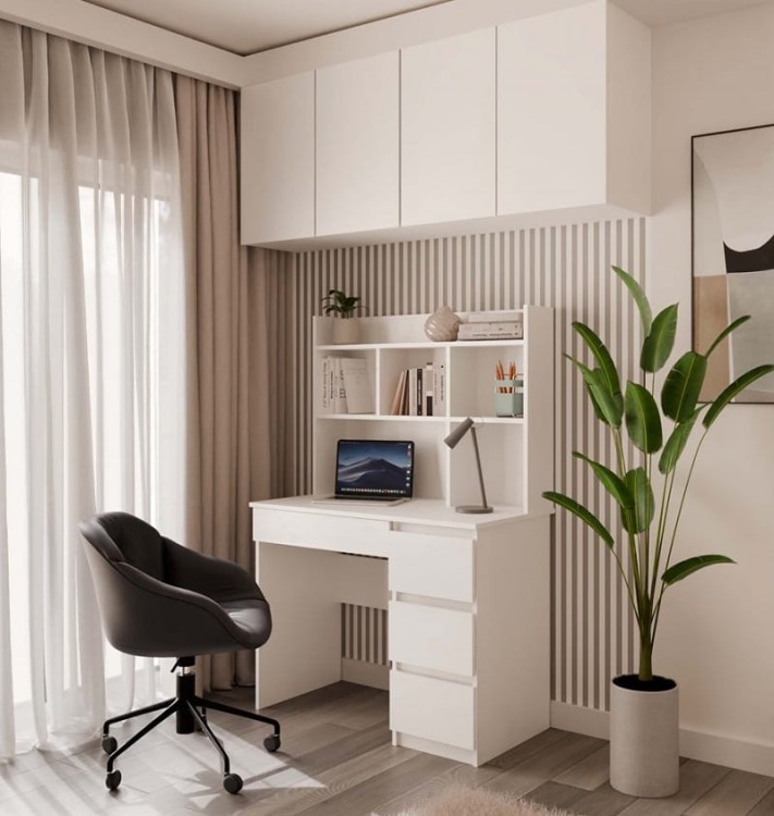 białe-kompkatowe-biurko-z-nadstawką