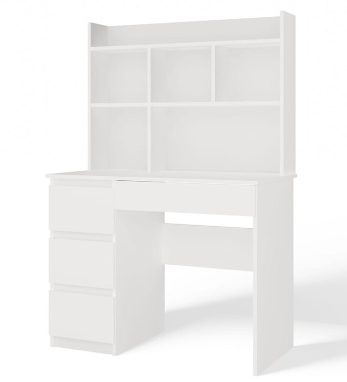 praktyczne-białe-biurko-z-nadstawk