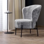 Szary fotel wypoczynkowy w stylu loft