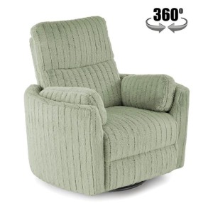 Miętowy rozkładany fotel wypoczynkowy