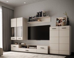 Zestaw mebli do salonu z szafką RTV kaszmir