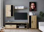 Kompaktowy zestaw mebli do salonu z RTV