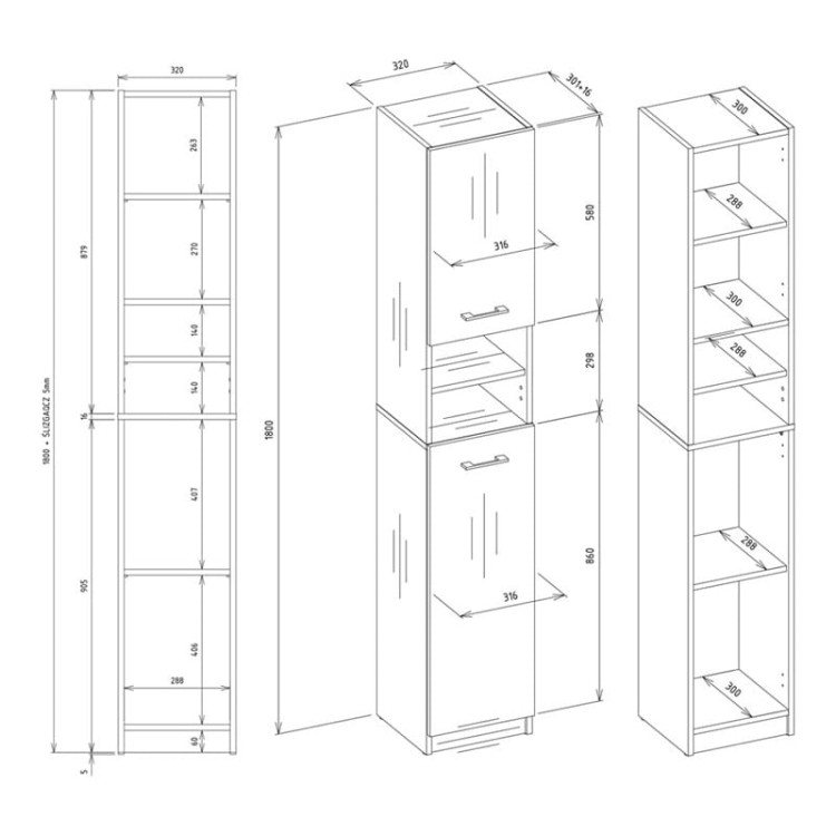 szczegółowe-wymiry-regału