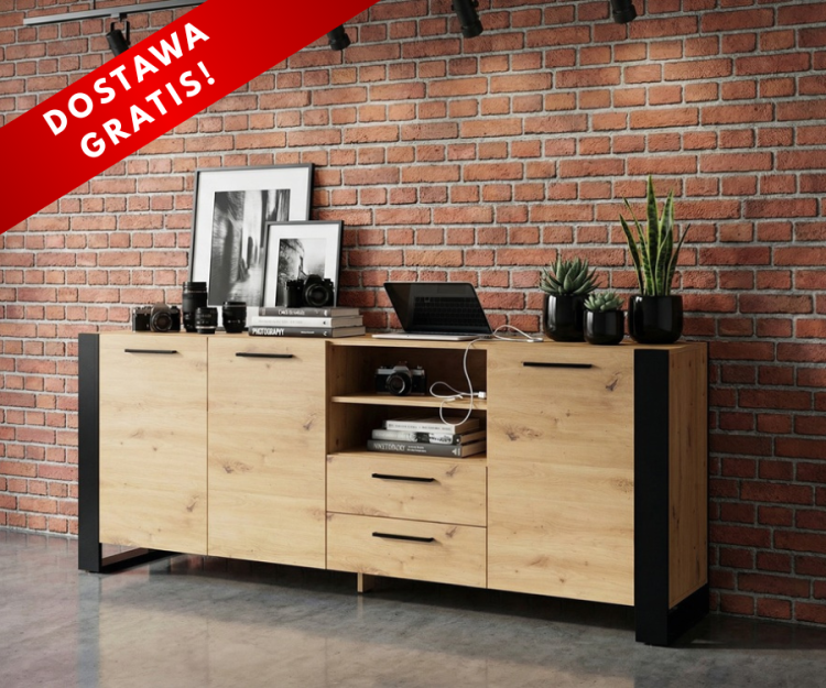 loftowa-szafka-z-otwartymi-półkami