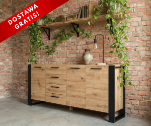 Duża loftowa komoda z szufladami 197cm artisan