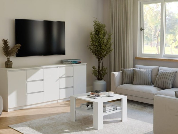 praktyczny-kwadratowy-stolik-kawowy-z-półką