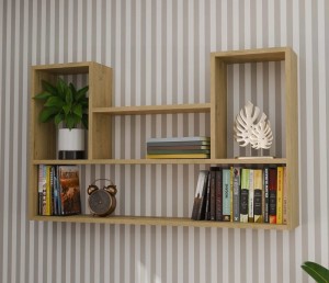 Wisząca półka z przegrodami dąb artisan