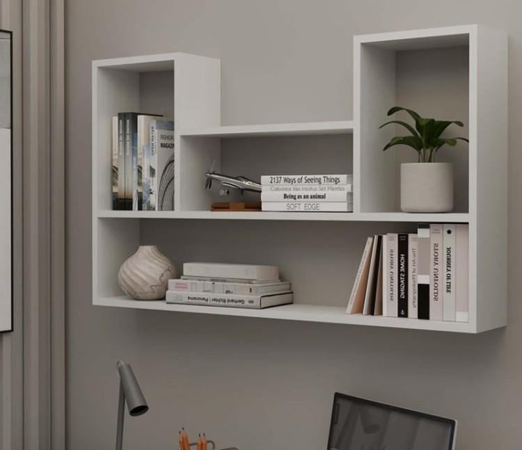 półka-na-książki-biel