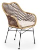 Krzesło-loft-z-poduszką-rattan