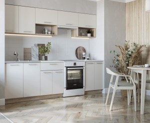 Komplet mebli kuchennych sonoma/wanilia 260 cm