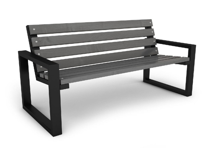 Drewniana-ławka-z-oparciem-szary